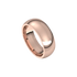 mens polished half round ring 7mm rose gold