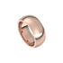 mens polished half round ring 8mm rose gold
