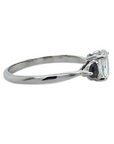 Oval Rose Cut Heart Black Diamond Three Stone Ring