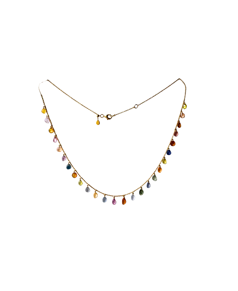 Rainbow Sapphire Necklace