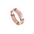 matte concave comfort fit ring 5mm rose gold