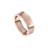 matte concave comfort fit ring 6mm rose gold
