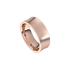 rings concave comfort fit matte 7mm rose gold