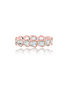 rose cut eternity ring with diamonds in rose gold