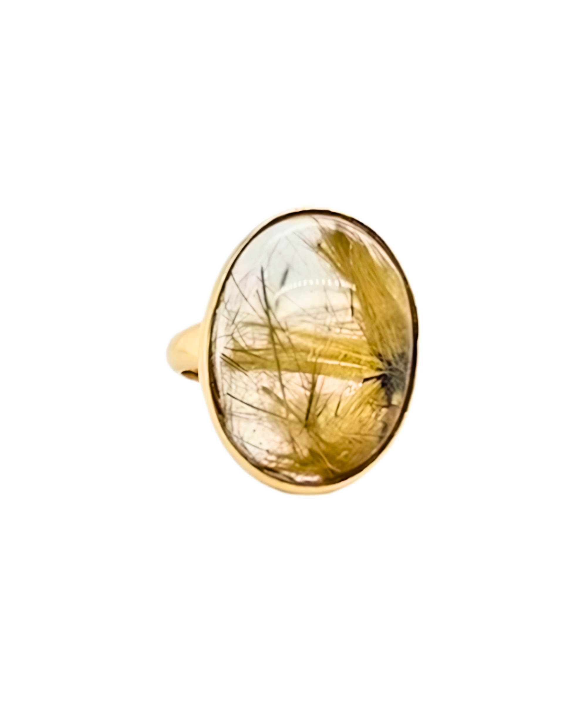 Rutilated Quartz Ring