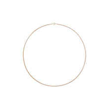 simple curb chain 2mm full 14K rose Gold