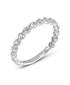 white gold single shared prong ring