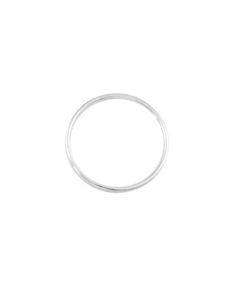 Set of 3 Thin White Gold Rings