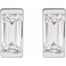Lab-Grown Straight Baguette Diamond Earrings - Earrings