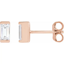 Lab-Grown Straight Baguette Diamond Earrings - Earrings