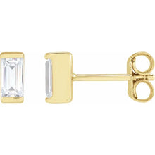 Lab-Grown Straight Baguette Diamond Earrings - Earrings