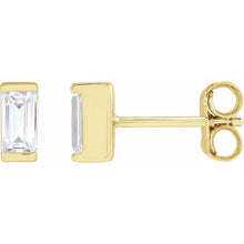 Lab-Grown Straight Baguette Diamond Earrings - Earrings