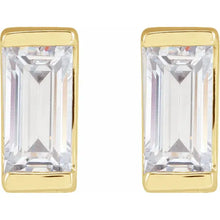 Lab-Grown Straight Baguette Diamond Earrings - Earrings