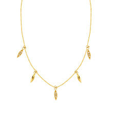 Gold Marquise Diamond Necklace - Necklace