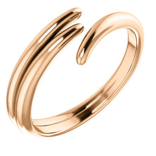 Open Gold Curved Ring - Rings