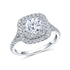 Double Halo Engagement Ring - Engagement Rings