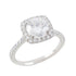 Classic Cushion Halo Diamond Ring Setting - Rings