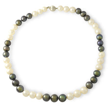 White And Tahitian Pearl Necklace - Necklace