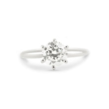 6 Prong Solitaire Moissanite Ring - Charles and Colvard Forever Classic - Rings
