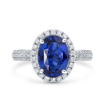 Blue Sapphire Engagement Ring | Princess Diana Inspired by The Jewel Princess - Rings