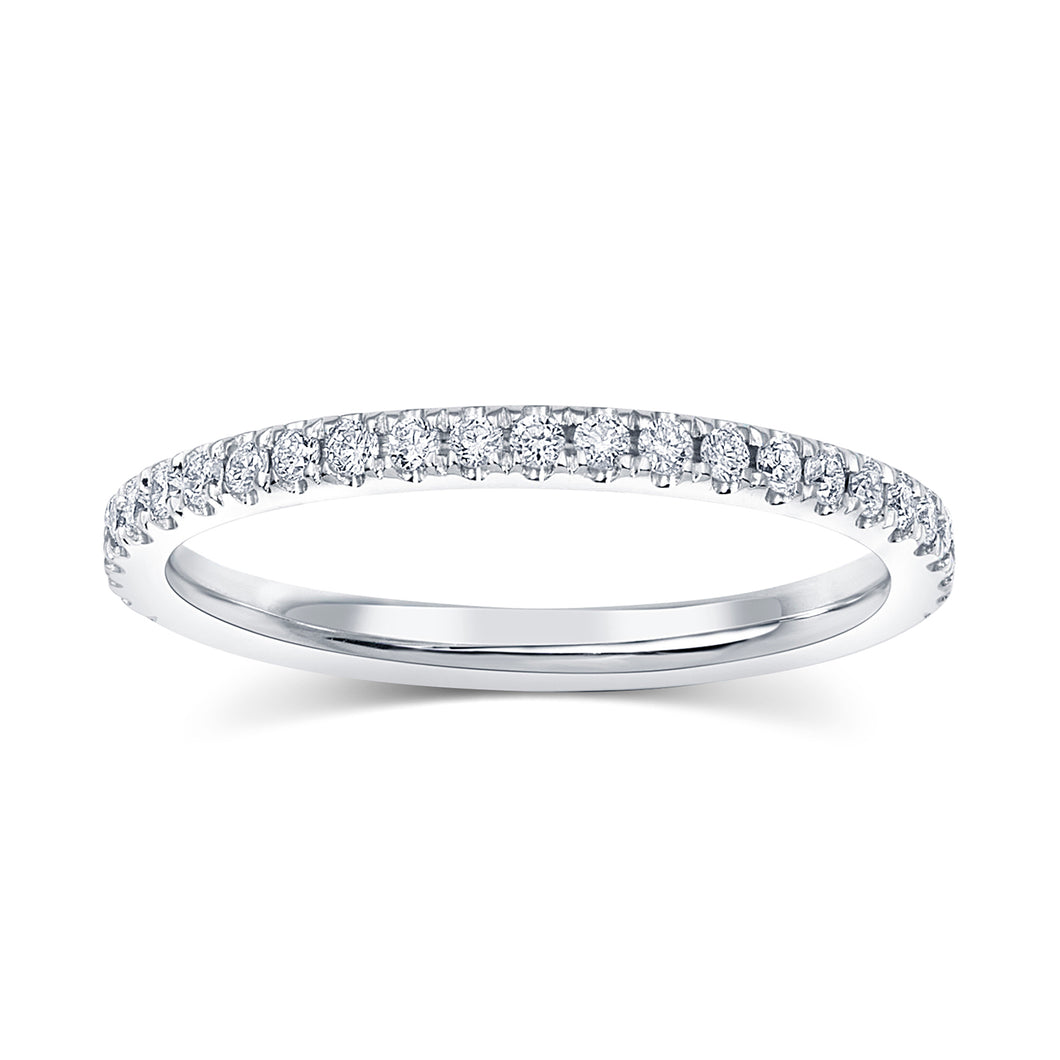 Diamond Wedding Band - 2.4 mm - Rings