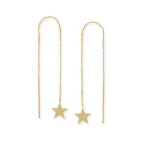 Flat Star Threader Earrings - Earrings