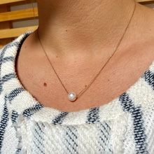 Pearl Solitaire Necklace - Necklace