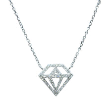Diamond Shaped Pendant - Necklace