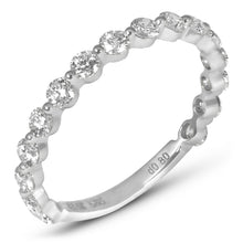 Single Shared Prong Diamond Band 2.3mm 3/4 Diamonds - Rings