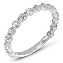 Single Shared Prong Diamond Band 2 mm Halfway Diamonds - Rings