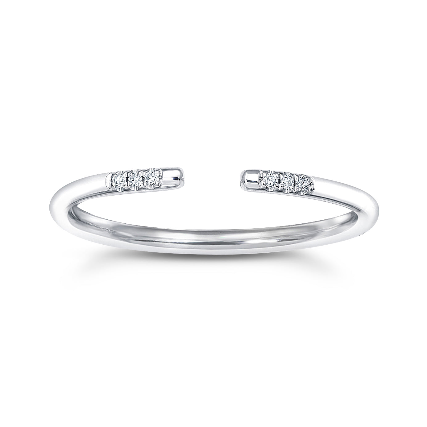 Amara Open Diamond Ring With Diamonds - Rings