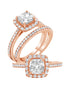 Square Halo Diamond Ring - Rings