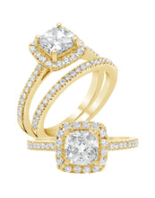 Square Halo Diamond Ring - Rings