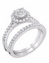 Round Halo Engagement Ring - Rings