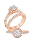 Round Halo Engagement Ring - Rings
