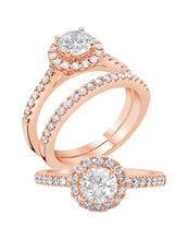 Round Halo Engagement Ring - Rings