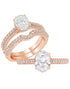 Oval Solitaire Diamond Ring - Rings