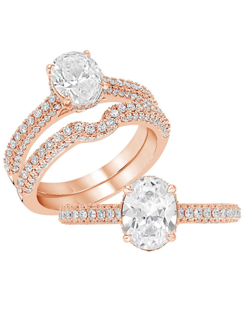 Oval Solitaire Diamond Ring - Rings