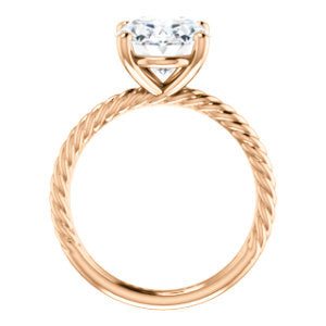 Rope Solitaire Engagement Ring - Rings