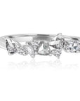 Rose Cut Cluster Band - Rings