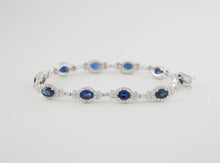 Princess Diana Sapphire Tennis Bracelet - Wrist