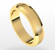 Men's Beveled Edge Wedding Band - Rings