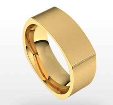 Men's Square Comfort Fit - Rings