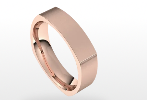 Men's Square Comfort Fit - Rings