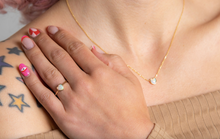 Australian Opal Heart Ring - Rings