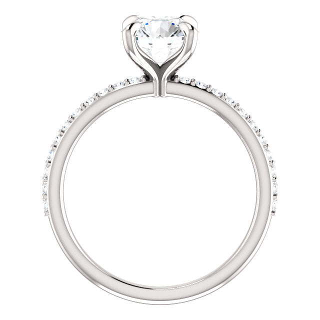 Cecelie Solitaire Diamond Wedding Set - Rings