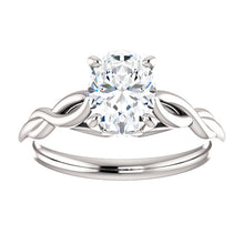 Oval Diamond Infinity Solitaire Ring - Engagement Rings