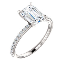 Angelina Emerald Cut Diamond Ring - Rings