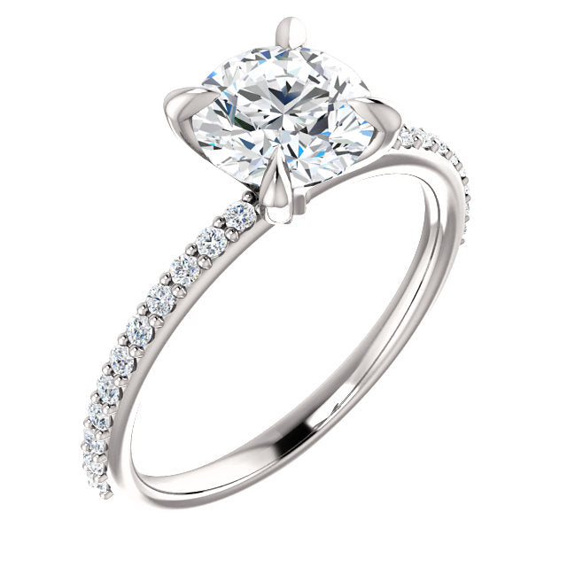 Cecelie Solitaire Diamond Wedding Set - Rings