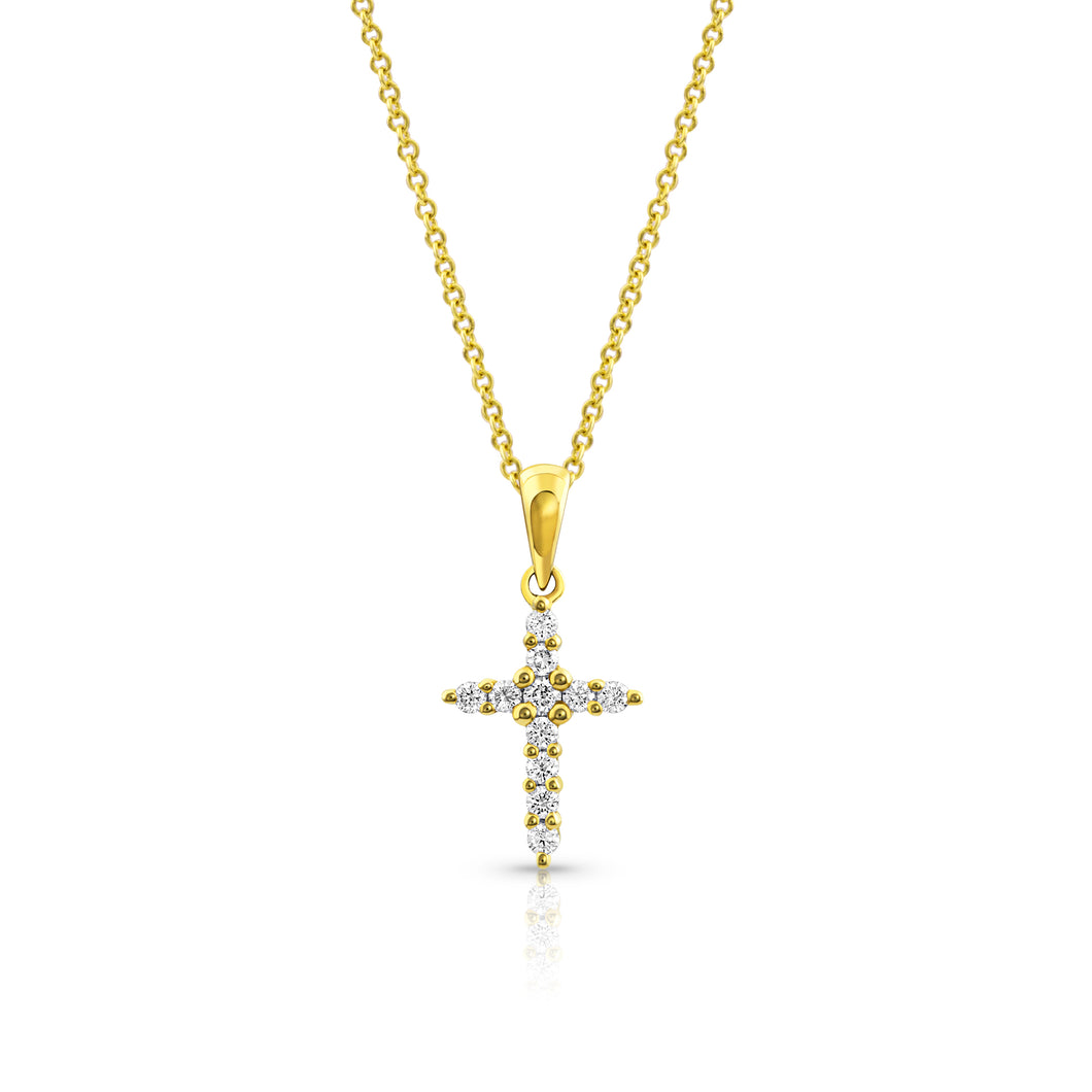 Diamond Cross Pendant - Necklace